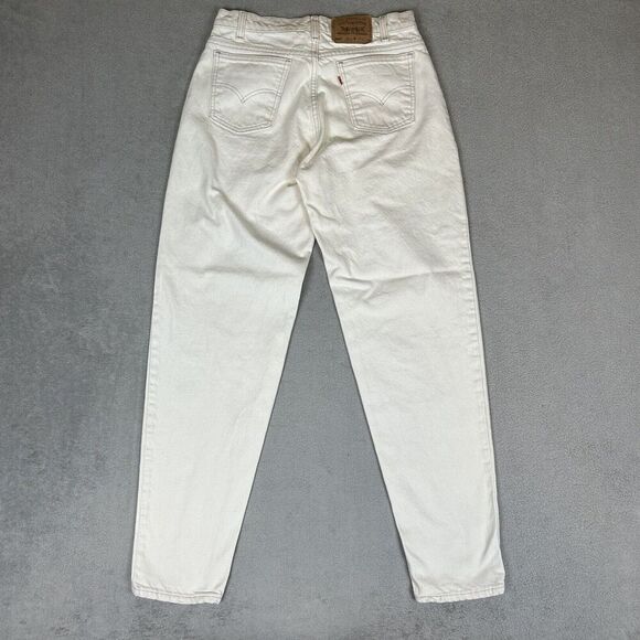 Vintage Levis Jeans Mens 32x34 White 560 Loose Fit Tapered Leg USA Made 90s Off - Picture 2 of 11